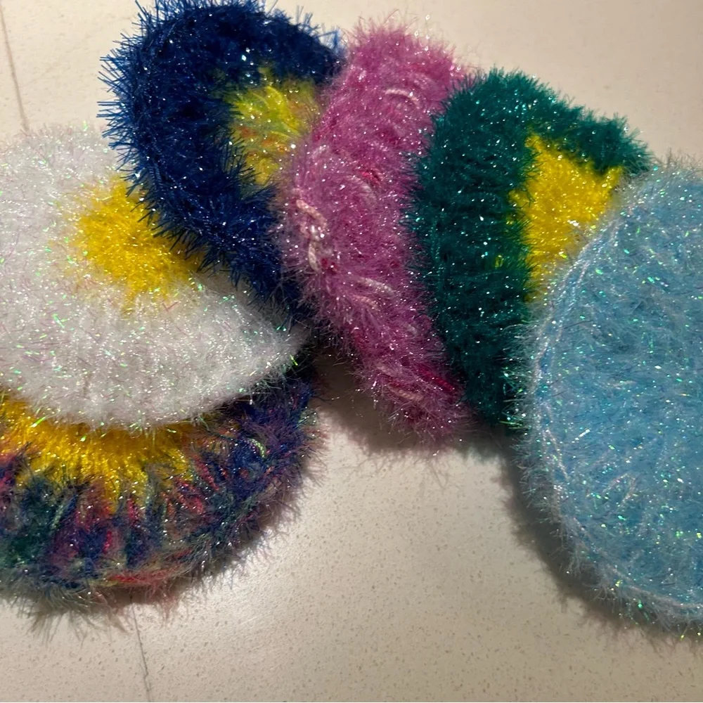 Crochet Korean Dish Scrub Sponge : Set of 2